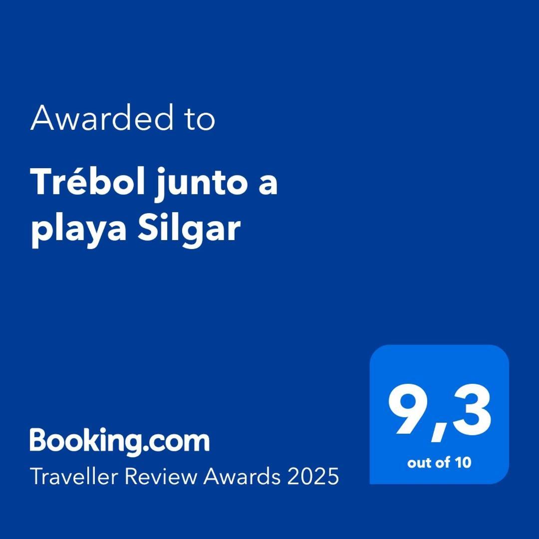 Apartamento Trébol junto a playa Silgar Sanxenxo Exterior foto